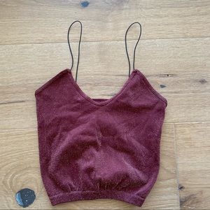 Free People Intimately Skinny Strap Brami Sexy Seamless Crop Top Size XS/S